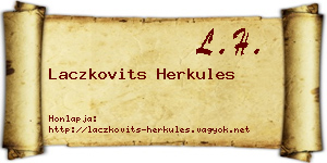 Laczkovits Herkules névjegykártya